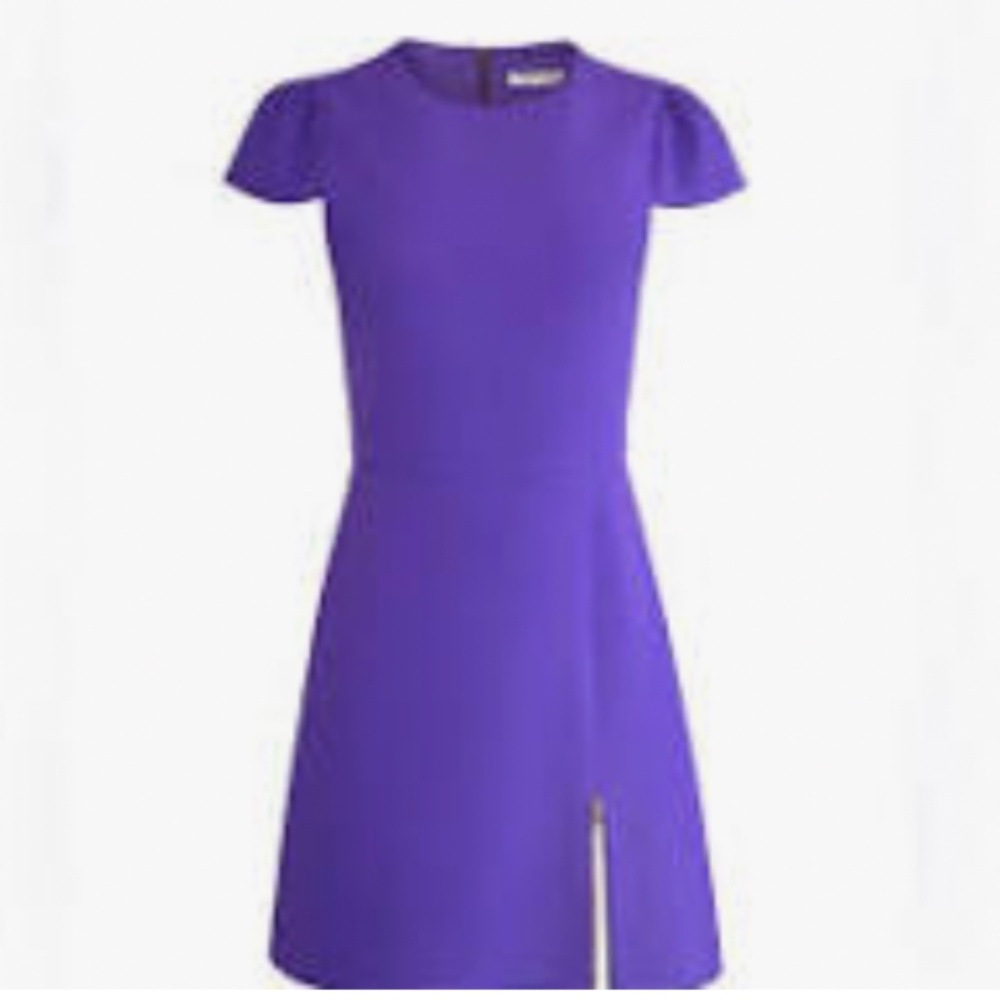 Alice + Olivia Maya Mini Zip Dress - Size 4, Purple, NWT